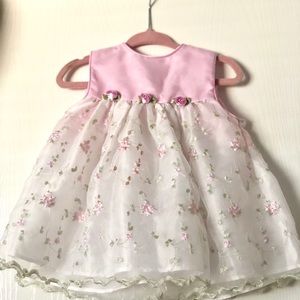 6-9 month pink flora dress